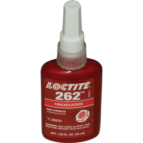 Loctite262 Mil Spec High Strength Threadlocker (Red), 50 ml Bottle Loctite262 Mil Spec High Strength Threadlocker (Red), 50 ml Bottle