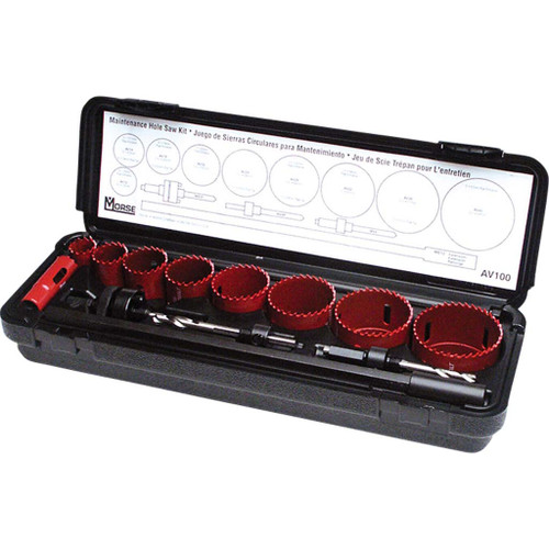Hole Saw Kit - 8 Piece Locksmith, Master Cobalt - Hi-Line Inc.
