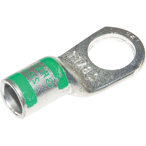 2 AWG, Green, 1/2" Stud Size, Heavy-Duty Magna Lug Cable Lug 2 AWG, Green, 1/2" Stud Size, Heavy-Duty Magna Lug Cable Lug