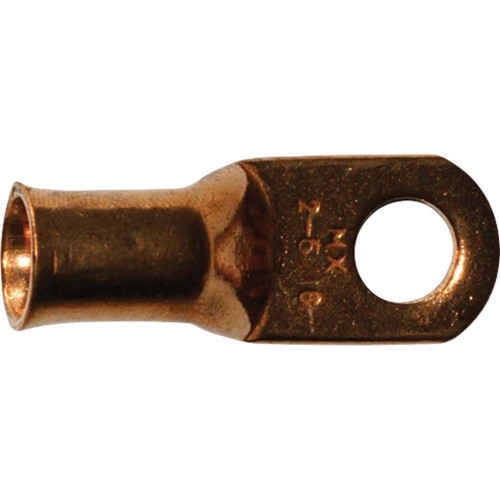 2 AWG, 5/16" Stud Size, Heavy Duty - Bare Copper Cable Lug 2 AWG, 5/16" Stud Size, Heavy Duty - Bare Copper Cable Lug