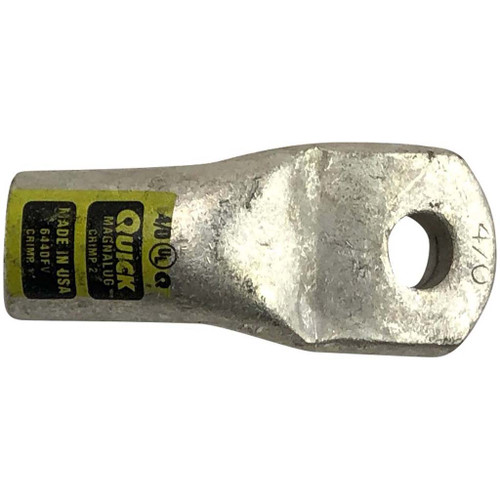 4/0 AWG, Yellow, 3/8" Stud Size, Heavy-Duty Magna Lug 45,Cable Lug 4/0 AWG, Yellow, 3/8" Stud Size, Heavy-Duty Magna Lug 45,Cable Lug