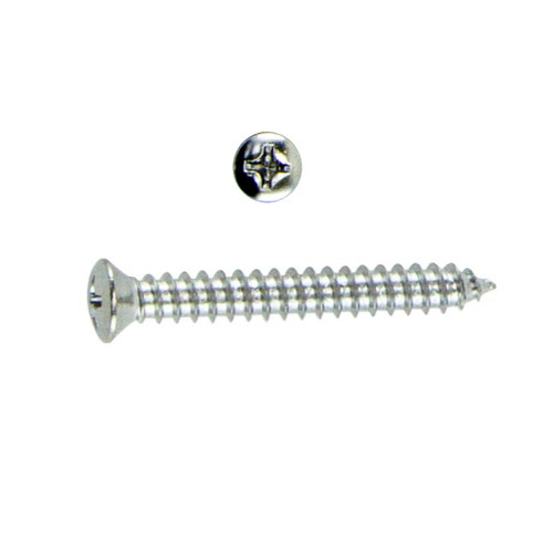 #10 x 1/2" Sheet Metal Sheet Metal Screw, Oval Head Chrome with Undersized Head #10 x 1/2" Sheet Metal Sheet Metal Screw, Oval Head Chrome with Undersized Head