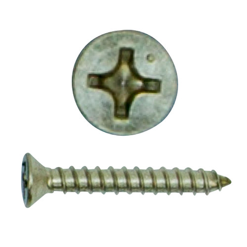 #10 x 3" Phillips Flat Head Sheet Metal Screw, 316 Stainless Steel #10 x 3" Phillips Flat Head Sheet Metal Screw, 316 Stainless Steel