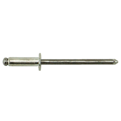 3/16" Buttonhead Blind Rivet, Max Grip 5/8", Stainless Steel 3/16" Buttonhead Blind Rivet, Max Grip 5/8", Stainless Steel