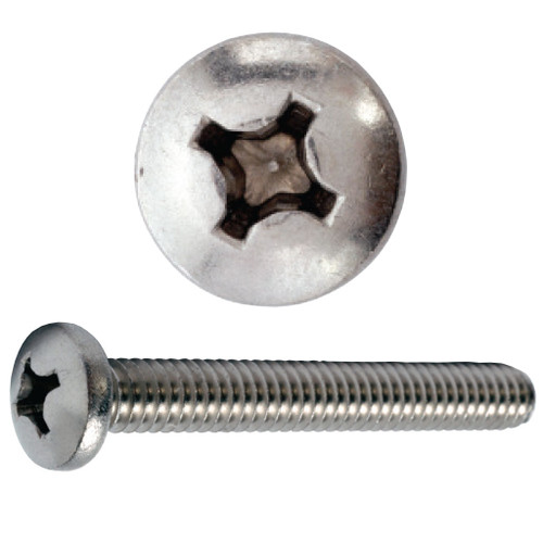 #8-32 x 3/4" Phillips Pan Head A Point Machine Screw, 18-8 Stainless Steel #8-32 x 3/4" Phillips Pan Head A Point Machine Screw, 18-8 Stainless Steel