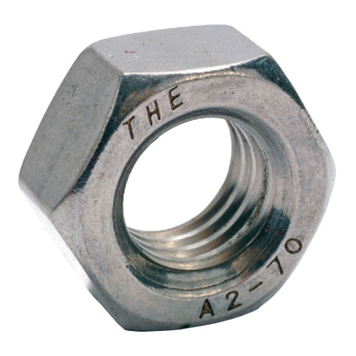 M6-1.00 Nylon Insert Lock Nut, Stainless Steel - Hi-Line Inc.