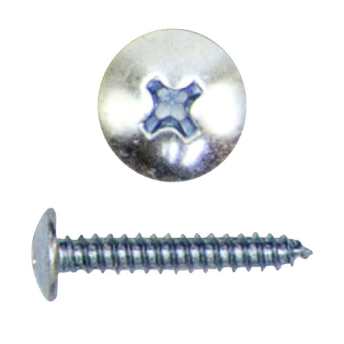 #8 x 3/4" Phillips Truss Sheet Metal Screw, Zinc Plated