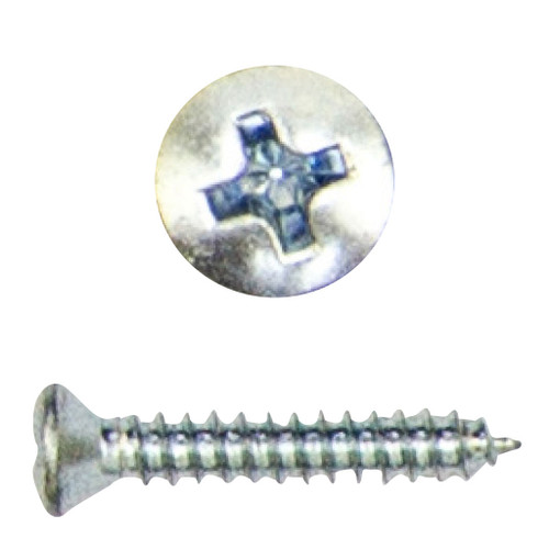 #4 x 3/4" Phillips Oval Head Sheet Metal Screw, Zinc Plated #4 x 3/4" Phillips Oval Head Sheet Metal Screw, Zinc Plated