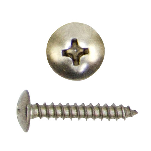 #6 x 3/8" Phillips Truss Sheet Metal Screw, Stainless Steel
