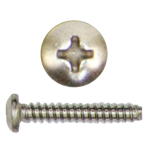 #10 x 3/4" Phillips Pan Head Sheet Metal Screw, Stainless Steel with B Point