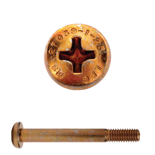 #10-32 x 1.094" MS27039 Cross-Recessed Structural Machine Screw, Cadmium Plated #10-32 x 1.094" MS27039 Cross-Recessed Structural Machine Screw, Cadmium Plated