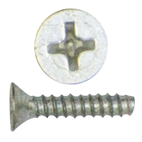 #10 x 1/2" Phillips Flat 82 Deg Sheet Metal Screw, Zinc Plated, B Point
