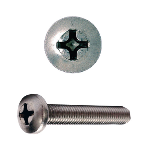 #10-32 x 1/2" Truss Head Non-Structural Machine Screw, Stainless Steel