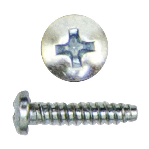#8 x 1/2" Phillips Pan Head Sheet Metal Screw, Zinc Plated - B Point