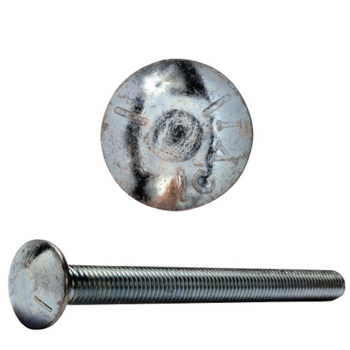 3/8"-16 x 4" Carriage, Zinc Plated Finish 3/8"-16 x 4" Carriage, Zinc Plated Finish