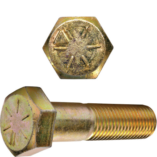 9/16 in-12 x 1-3/4" Cap Screw, Yellow Zinc Finish 9/16 in-12 x 1-3/4" Cap Screw, Yellow Zinc Finish