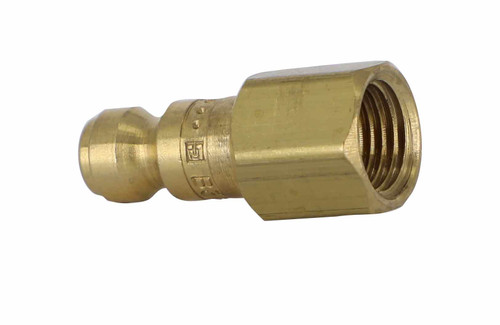 1/4" Body x 1/4" FPT T-Style Tru-Flate/Parker interchange Series Plugs, Brass - PHB3C