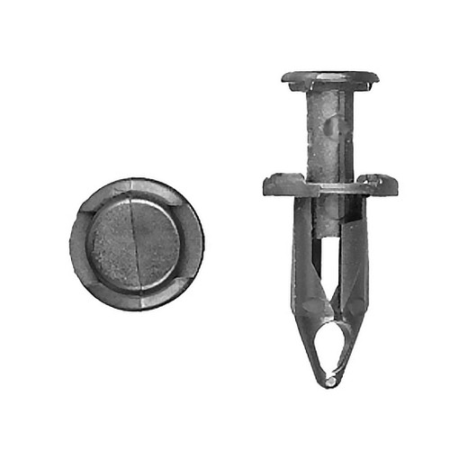 5/16" (8mm) Hole Size, 15mm Flange, 20mm Length, Push Retainer