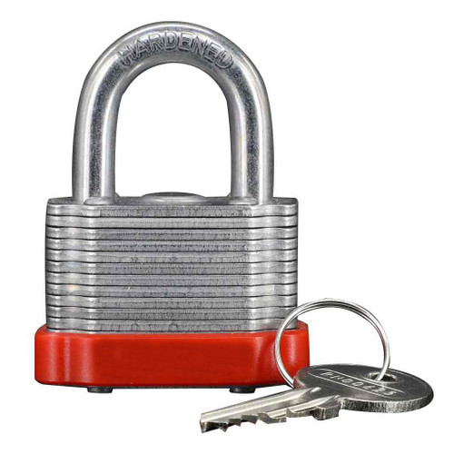NEW - Steel Lockout Padlock, Red NEW - Steel Lockout Padlock, Red