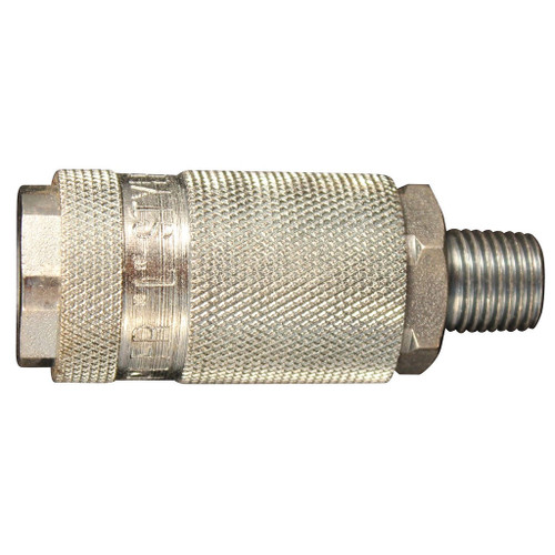L-Style Milton Couplers, 1/4" MPT, Plated Steel L-Style Milton Couplers, 1/4" MPT, Plated Steel