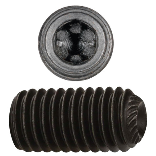#6-32 x 3/8" Socket Head Set Screw, Knurled Point #6-32 x 3/8" Socket Head Set Screw, Knurled Point
