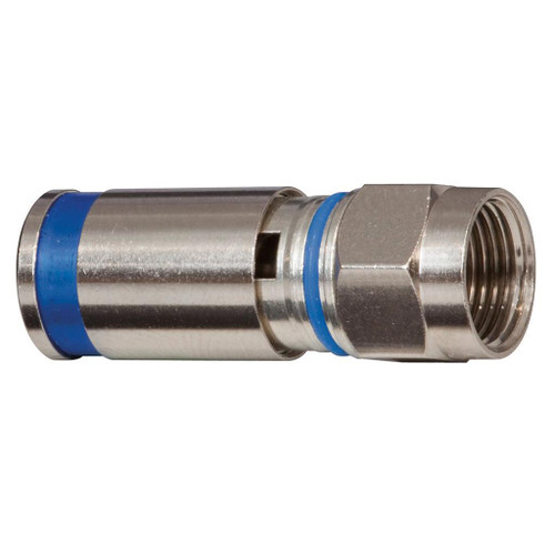 Universal F Compression Connectors RG6/6Q 10-Pack - Hi-Line Inc.