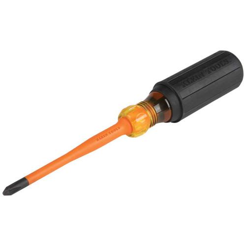 Slim-Tip Insulated Screwdriver, #2 Phillips, 4" Round Shank Slim-Tip Insulated Screwdriver, #2 Phillips, 4" Round Shank