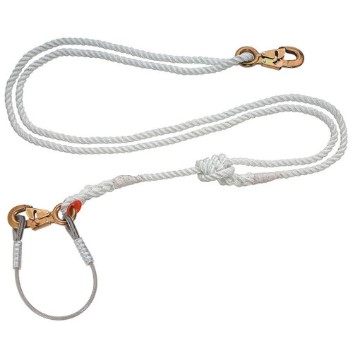 Adjustable Nylon-Filament Lanyard, 7 ft to 12 ft