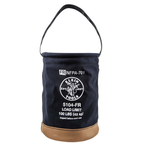 Canvas Bucket, Flame-Resistant, 12" Canvas Bucket, Flame-Resistant, 12"