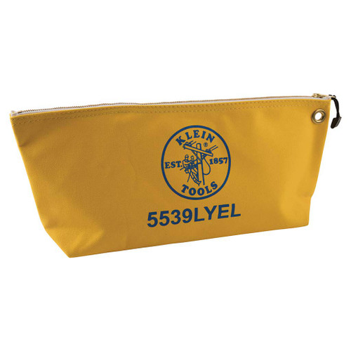 Zipper Bag, Large Canvas Tool Pouch, 18", Yellow Zipper Bag, Large Canvas Tool Pouch, 18", Yellow