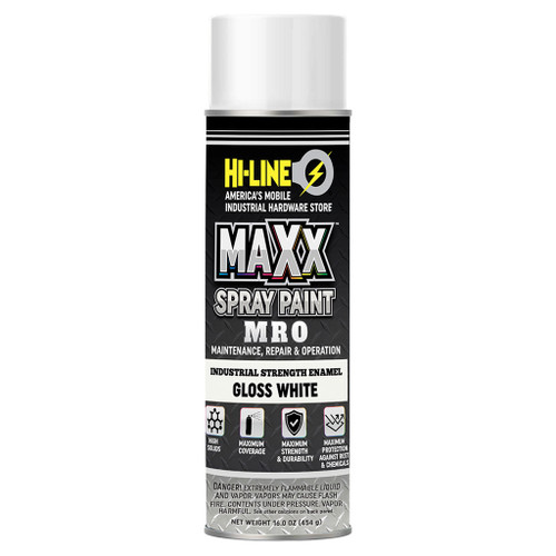 Maxx Spray Paint MRO Enamel, Gloss White Maxx Spray Paint MRO Enamel, Gloss White