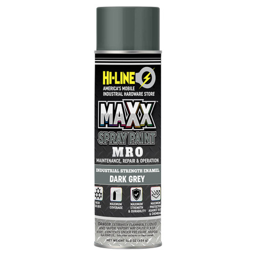 Maxx Spray Paint MRO Enamel, Machinery Dark Gray Maxx Spray Paint MRO Enamel, Machinery Dark Gray