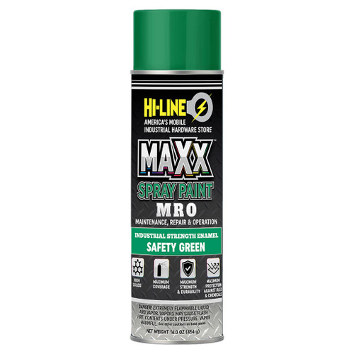 Maxx Spray Paint MRO Enamel, Safety Green Maxx Spray Paint MRO Enamel, Safety Green