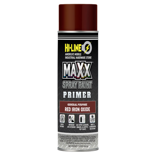 Maxx Spray Paint Primer, Red Oxide Maxx Spray Paint Primer, Red Oxide