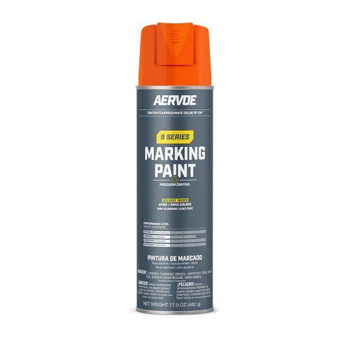 Seymour Spray Paint Inverted Solvent Base, Orange Fluorescent