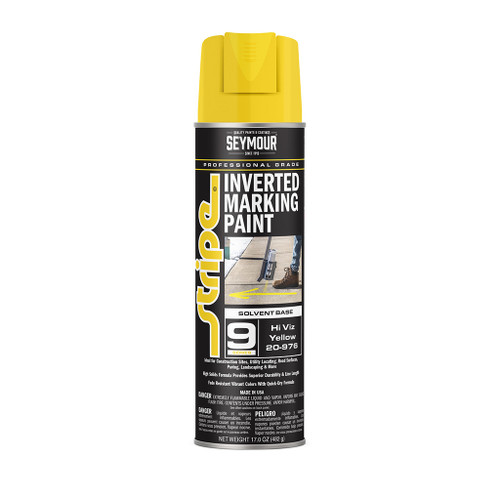 Seymour Spray Paint Inverted Solvent Base, Hi Viz Yellow Seymour Spray Paint Inverted Solvent Base, Hi Viz Yellow