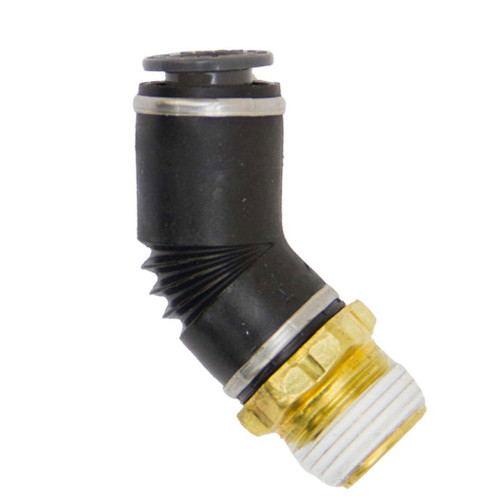 3/4" Tube O.D. x 1/2" NPT, Male Swivel 45 deg Elbows, DOT Composite Push to Connect