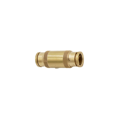 1/2" Tube O.D. D.O.T. Air Brake Brass Push-In Union Connector