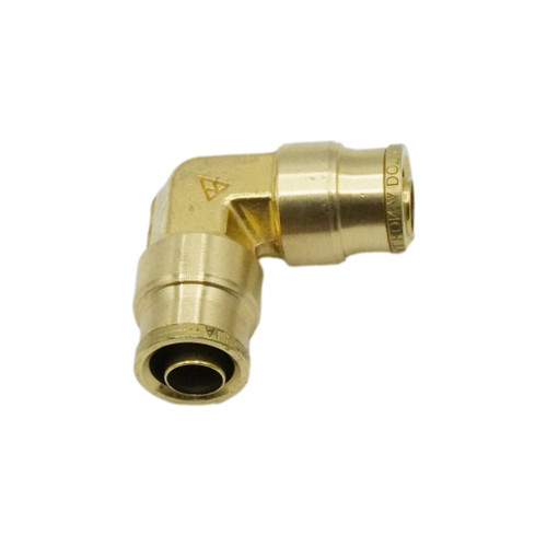 1/2" Tube O.D. D.O.T. Air Brake Brass Push-In 90 deg Union Elbow