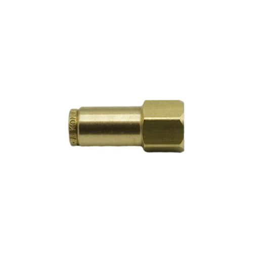 1/4" Tube O.D. x 1/8"  D.O.T. Air Brake Brass Push-In Female Connector
