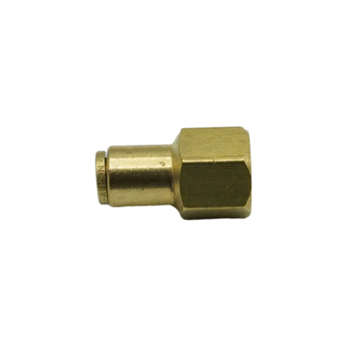 3/8" Tube O.D. x 3/8"  D.O.T. Air Brake Brass Push-In Female Connector
