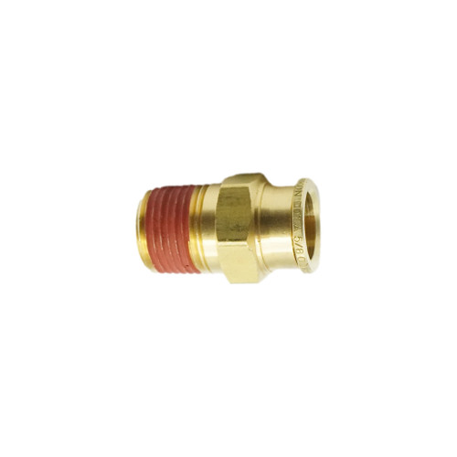 5/8" Tube O.D. x 1/2"  D.O.T. Air Brake Brass Push-In Male Connector