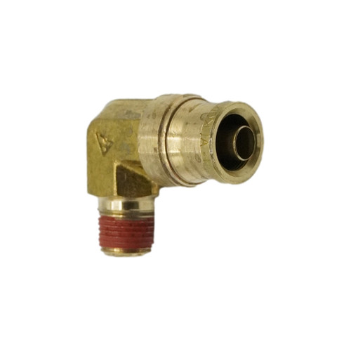 3/8" Tube O.D. x 1/8" D.O.T. Air Brake Brass Push-In 90 deg Male Elbow