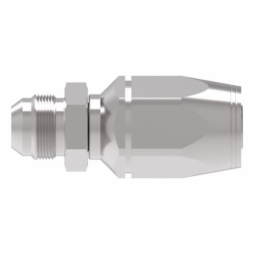 1/4" x 1/4" Male JIC SAE 37° Swivel, Reusable Straight Hose Fitting