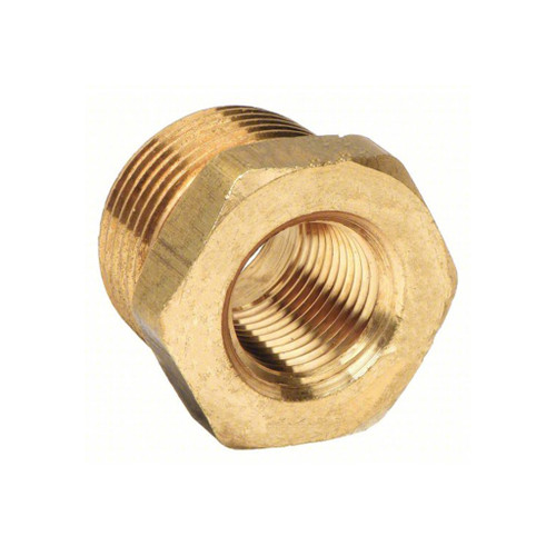 1" MPT x 3/4" FPT, Brass Pipe Bushing