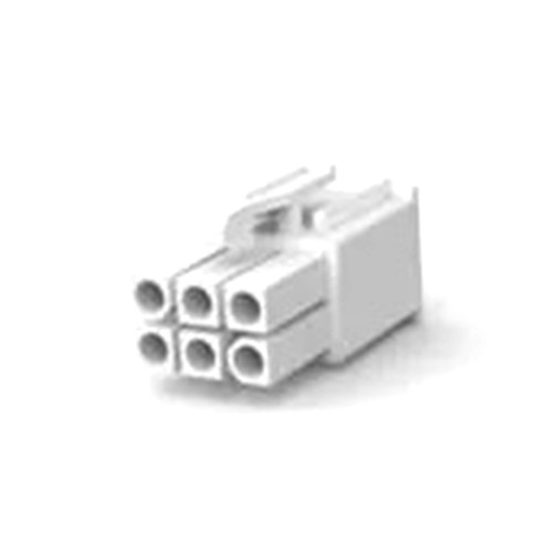 Plug Housing, 6 Positions Universal Mate-N-Lok, 600 VDC