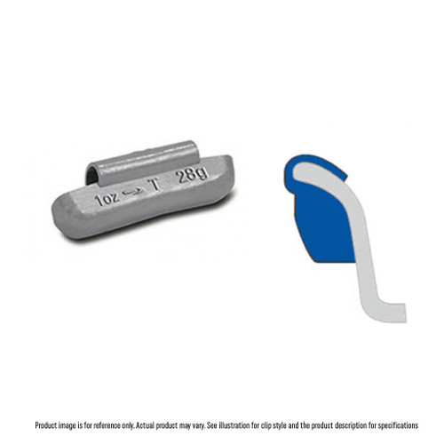 2.75 oz Coated Lead Wheel Weight Light Duty Passenger Cars and Trucks