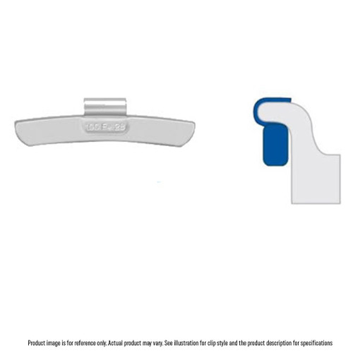 3 oz Coated Steel Wheel Weight Light Duty Passenger Cars and Trucks