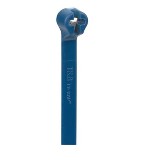 3.44"  Blue Cable Tie Antimicrobial, .09" W, 18 lbs