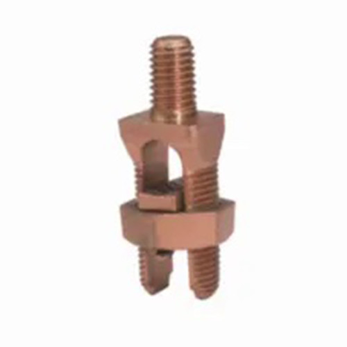 10-7 AWG (STR), 10-6 AWG (SOL) AWG, Cable to Flat Bronze Grounding Connector
